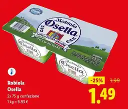 Lidl Robiola Osella offerta