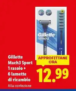Lidl Gillette Mach3 Sport offerta