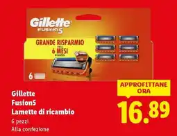 Lidl Gillette Fusion5 Lamette di ricambio offerta