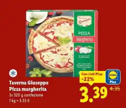 Lidl Taverna Giuseppe Pizza Margherita offerta