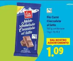 Lidl Fin Carré Cioccolato al latte offerta