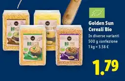 Lidl Golden Sun Cereali bio offerta
