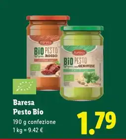 Lidl Baresa Pesto Bio offerta