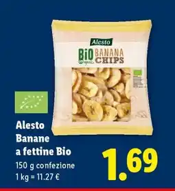 Lidl Alesto Banane a fettine bio offerta