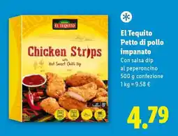 Lidl El Tequito Petto di pollo impanato offerta