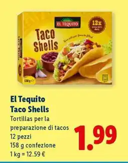 Lidl El Tequito Taco Shells offerta