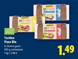 Lidl Tastino Pane Bio offerta