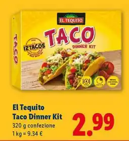 Lidl El Tequito Taco Dinner Kit offerta