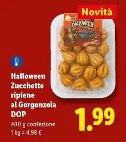 Lidl Halloween Zucchette ripiene al Gorgonzola DOP offerta