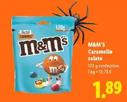 Lidl M&M's Caramello salato offerta