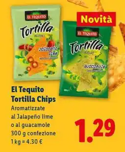 Lidl El Tequito Tortilla Chips offerta