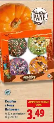 Lidl Krapfen a tema Halloween offerta