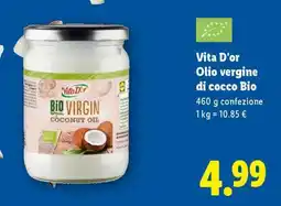 Lidl Vita D’or Olio vergine di cocco bio offerta