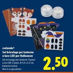 Lidl crelando Set bricolage per lanterne o luce LED per Halloween offerta