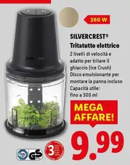 Lidl SILVERCREST Tritatutto elettrico offerta