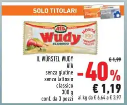 Conad IL WÜRSTEL WUDY offerta