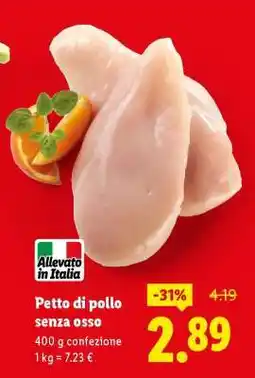 Lidl Petto di pollo senza osso offerta