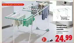 Lidl LIVARNO home Stendibiancheria estensibile offerta