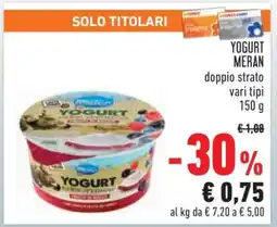 Conad YOGURT MERAN offerta