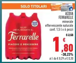 Conad Acqua Ferrarelle offerta