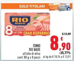 Conad TONNO RIO MARE offerta