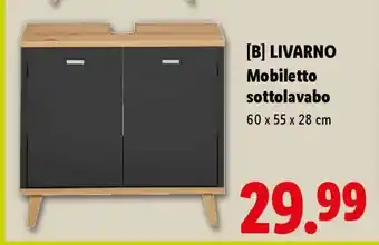 Lidl LIVARNO Mobiletto sottolavabo offerta