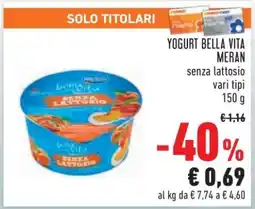 Conad Yogurt Bella Vita Meran offerta