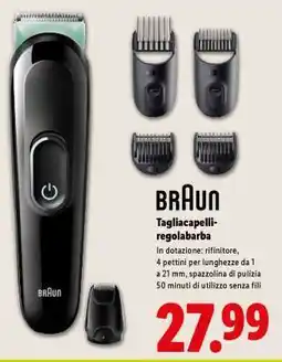 Lidl BRAUN Tagliacapelli-regolabarba offerta