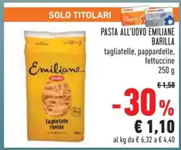 Conad PASTA ALL'UOVO EMILIANE BARILLA offerta