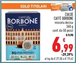 Conad Cialde Caffè Borbone offerta