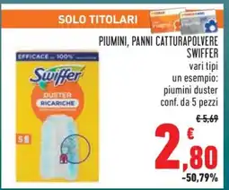 Conad PIUMINI, PANNI CATTURAPOLVERE SWIFFER offerta