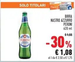 Conad Birra Nastro Azzurro Peroni offerta
