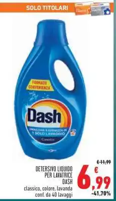 Conad DETERSIVO LIQUIDO PER LAVATRICE DASH offerta