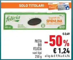 Conad PASTA BIO FELICIA offerta