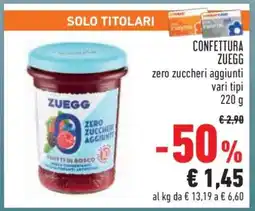 Conad Confettura ZUEGG offerta