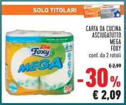 Conad Carta da cucina asciugatutto Mega Foxy offerta