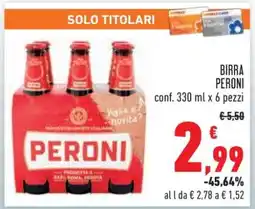 Conad Birra Peroni offerta