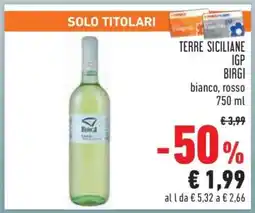 Conad TERRE SICILIANE IGP BIRGI offerta
