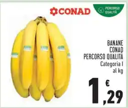 Conad Banane Conad Percorso Qualità offerta