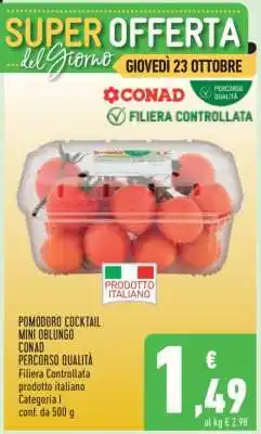Conad Pomodoro Cocktail Mini Oblungo offerta