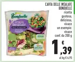 Conad CARTA DELLE INSALATE BONDUELLE offerta