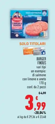 Conad BURGER FINDUS offerta