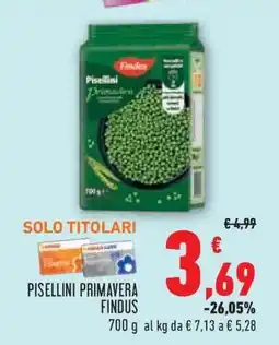 Conad Pisellini Primavera Findus offerta