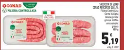 Conad Salsiccia di Suino Conad Percorso Qualità offerta