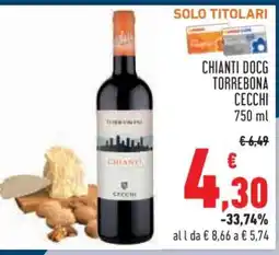 Conad CHIANTI DOCG TORREBONA CECCHI offerta