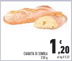 Conad Ciabatta Di Semola offerta
