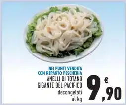 Conad ANELLI DI TOTANO GIGANTE DEL PACIFICO offerta