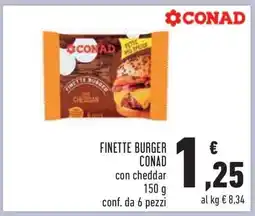 Conad FINETTE BURGER CONAD offerta