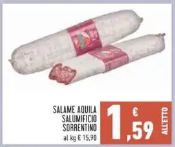 Conad Salame Aquila Salumificio Sorrentino offerta