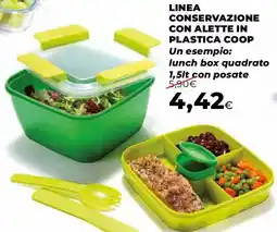 Extracoop Linea conservazione con alette in plastica Linea contenitori in plastica ermetici COOP offerta